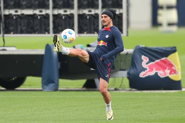 RB Leipzig Training 1. Bundesliga Leipzig, 07.05.2024, Trainingszentrum am Cottaweg, Saison 2023 2024, Fußball, Männer, 1. Bundesliga , RB Leipzig Training , Im Bild: Eljif Elmas ,