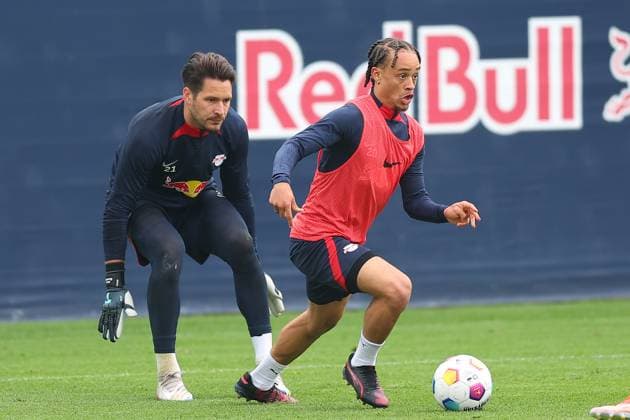RB Leipzig Training 1. Bundesliga Leipzig, 07.05.2024, Trainingszentrum am Cottaweg, Saison 2023 2024, Fußball, Männer, 1. Bundesliga , RB Leipzig Training , Im Bild v.l.: ,