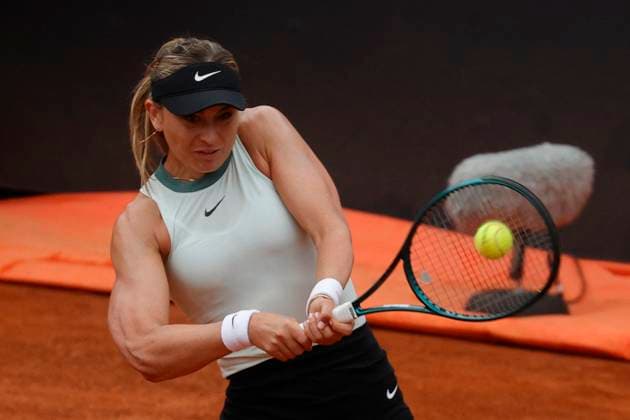Internazionali BNL D Italia 2024 - Day Two Paula Badosa of Spain is playing in the Women s Singles first round match against Mirra Andreeva on day two of the Internazionali BNL D Italia at Foro Italico in Rome, Italy, on May 7, 2024. Rome Lazio Italy  Copyright: xCiroxDexLucax originalFilename:deluca-internaz240507_npimk.jpg