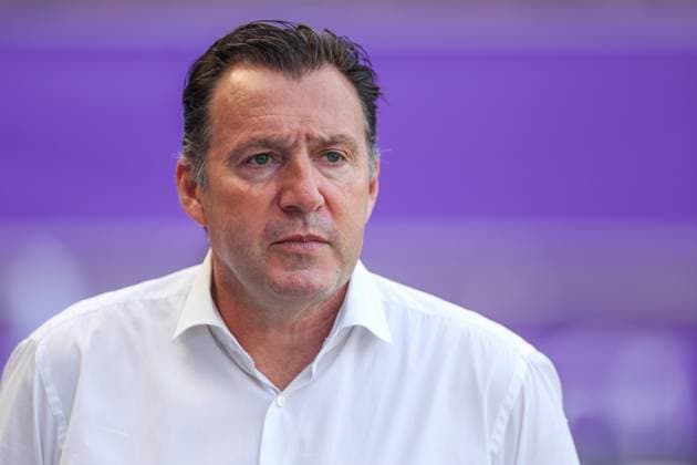 07.05.2024, Fussball, Saison 2023 2024, 2. Bundesliga, 32. Spieltag, VfL Osnabrück - FC Schalke 04, Sportdirektor Marc Wilmots (FC Schalke 04) Hamburg Stadion am Millerntor Hamburg Deutschland xRHR-FOTO TRx