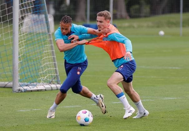 Deutschland, Berlin, Sportpark, GER, 2.FBL, Hertha BSC, Saison 2023 24, Training, Foto:Derry Scherhant, Marten Winkler
