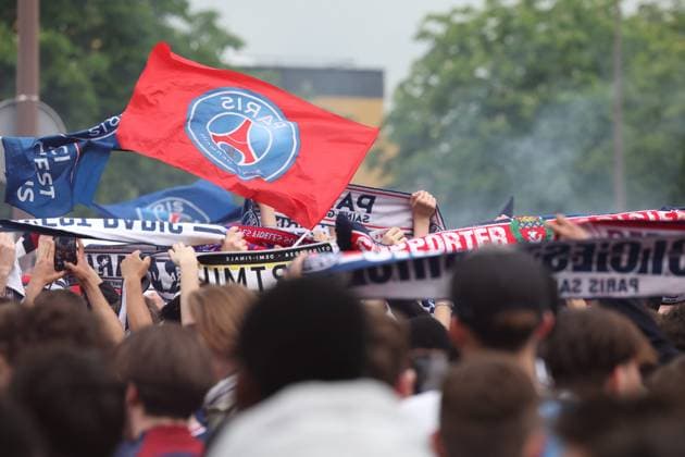 PSG - DORTMUND PHOTOPQR LE PARISIEN Le Parisien Arnaud Journois ; PARIS ; 07 05 2024 ; FOOTBALL , LIGUE DES CHAMPIONS UEFA , DEMI FINALE RETOUR , 07 05 2024 , PARIS , PARC DES PRINCES PARIS SG - BORUSSIA DORTMUND Supporters avant le début du match. PHOTO LE PARISIEN ARNAUD JOURNOIS - France, Paris May 7, 2024 PSG vs Dortmund: Champions League PARIS France  Copyright: xPHOTOPQR LExPARISIEN MAXPPPxLexParisienx xArnaudxJournoisx 20240507LPA0443 20240507LPA0443