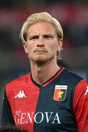 MORTEN THORSBY, Serie A 2023-24, Genoa-Cagliari 3-0, primo piano, head shot, single shot SERIE A 2023-24 GENOA-CAGLIARI 3-0