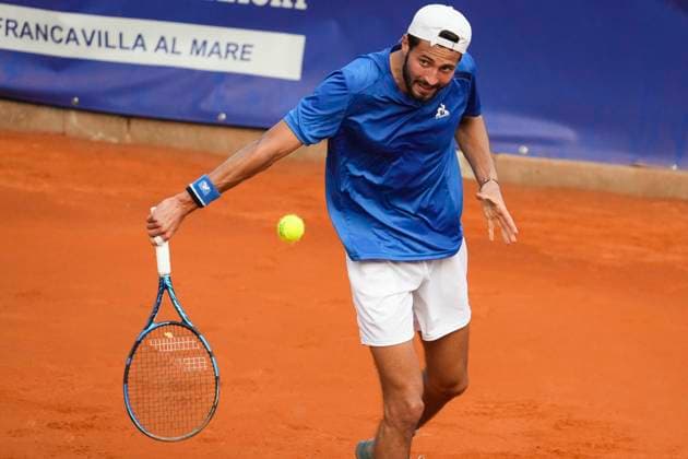 ATP, Tennis Herren Challenger Tour Francavilla Al Mare 2024 Titouan Droguet of France is playing in the Round of 32 of the ATP Challenger Tour in Francavilla al Mare, Italy, on May 7, 2024. He has won the match against Jules Marie of France with a result of 2-0 (6-1, 6-0). Francavilla al Mare Abruzzo Italy  Copyright: xMarcoxZacx originalFilename:zac-atpchall240507_npNiH.jpg