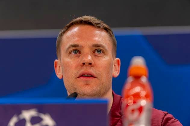 07.05.2024, Fussball UEFA Championsleague 2023 2024: 1 Tag vor dem Halbfinale, Real Madrid - FC Bayern München, Pressekonferenz des FC Bayern im Stadion Santiago Bernabeu Madrid. Torwart Manuel Neuer (FC Bayern München)