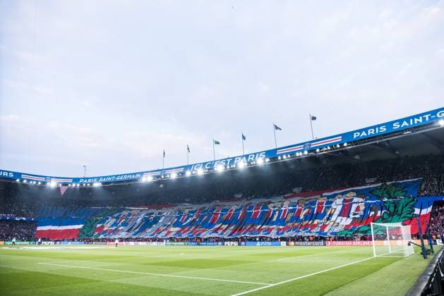 UEFA Champions League: FC Paris Saint-Germain - Borussia Dortmund; 07.05.2024 Choreografie der Fans von FC Paris Saint-Germain Die Mannschaft UEFA Champions League: FC Paris Saint-Germain - Borussia Dortmund , Paris, Parc des Princes Copyright: xBEAUTIFULxSPORTS Wunderlx