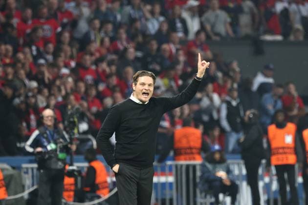 Psg - Dortmund PHOTOPQR LE PARISIEN Fred Dugit ; Paris ; 07 05 2024 ; Parc des princes (Paris XVIe), le 7 mai 2024 1 2 finale retour de ligue des champions Psg - Dortmund L entraîneur de Dortmund, Edin Terzic. Photo LP Fred Dugit - France, Paris May 7, 2024 PSG vs Dortmund: Champions League