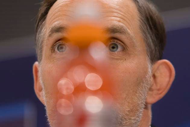 Sport Bilder des Tages UEFA CHAMPIONS LEAGUE - Real Madrid vs Bayern Munich MADRID, SPAIN - MAY 7: F.C.Bayern Munich head coach Thomas Tuchel during the press conference, PK, Pressekonferenz before the Champions League match between Real Madrid and FC Bayern Munich at Santiago Bernabeu stadium. (Photo by Guillermo Martinez) Madrid Santiago BernabÃ u Stadium Spain Copyright: xGuillermoxMartinezx