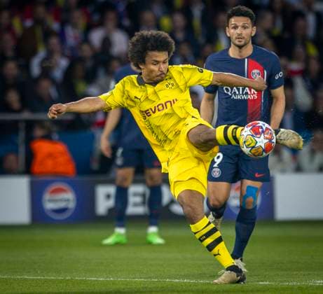 Paris, France. 7th Mai 2024. Karim Adeyemi (BVB) Paris Saint-Germain - Borussia Dortmund 07.05.2024