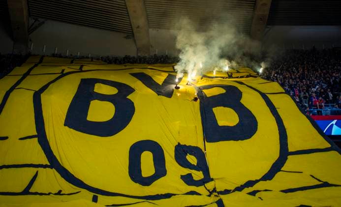 Paris, France. 7th Mai 2024. PSG Ultras with BVB Choreograf Paris Saint-Germain - Borussia Dortmund 07.05.2024