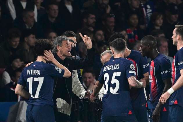 Trainer Luis Enrique (Paris Saint-Germain), Paris Saint-Germain vs. Borussia Dortmund, Fussball, Champions League, Halbfinale, 07.05.2024 Paris Nordrhein-Westfalen Frankreich