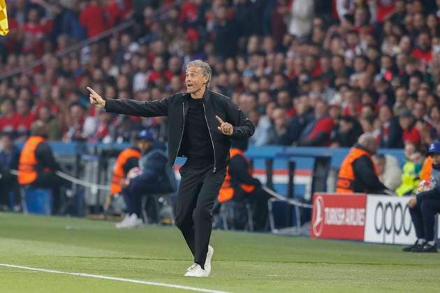 May 7, 2024, Paris, Paris, France: Luis Enrique Head Coach of Paris Saint Germain in action during the semi final of UEFA Champions League between Paris Saint Germain and Borussia Dortmund at the Parc des Princes Stadium - on May 7 2024.Paris - France Paris France - ZUMAb253 20240507_zsp_b253_012 Copyright: xLoicxBaratouxx