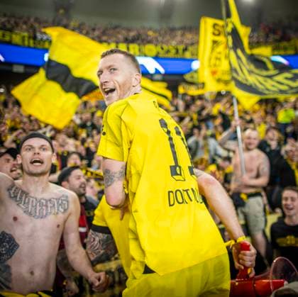 Paris, France. 7th Mai 2024. Final jubilation: Marco Reus (BVB) Paris Saint-Germain - Borussia Dortmund 07.05.2024