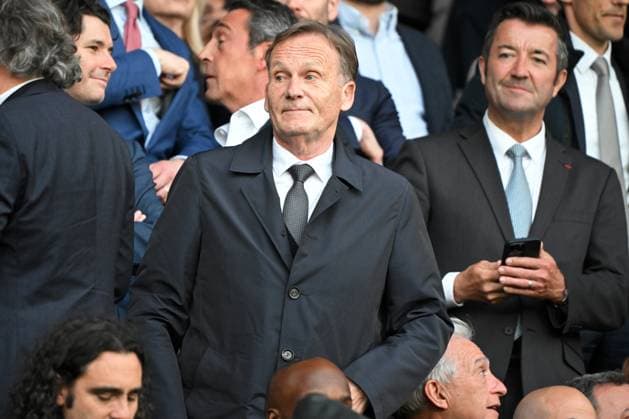 Paris, Parc des Princes, 07.05.24, GER, Herren, UEFA Champions League, Halbfinale, Saison 2023-2024, Paris Saint Germain - Borussia Dortmund Bild: Gechaeftsfuehrer Hans-Joachim WATZKE (Dortmund) Only for editorial use! UEFA regulations prohibit any use of photographs as image sequences and or quasi-video. Frankreich