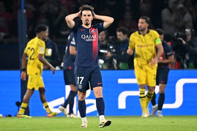 Paris, Parc des Princes, 07.05.24, GER, Herren, UEFA Champions League, Halbfinale, Saison 2023-2024, Paris Saint Germain - Borussia Dortmund Bild: VITINHA (Paris) Only for editorial use! UEFA regulations prohibit any use of photographs as image sequences and or quasi-video. Frankreich
