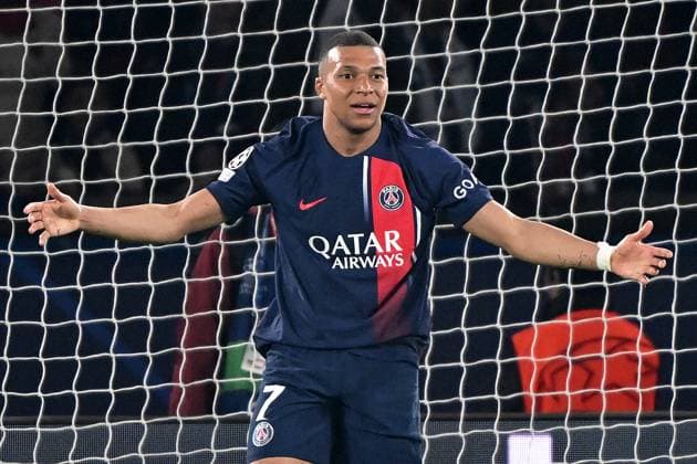Paris, Parc des Princes, 07.05.24, GER, Herren, UEFA Champions League, Halbfinale, Saison 2023-2024, Paris Saint Germain - Borussia Dortmund Bild: Kylian MBAPPE (Paris) Only for editorial use! UEFA regulations prohibit any use of photographs as image sequences and or quasi-video. Frankreich