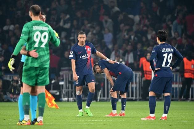 Paris, Parc des Princes, 07.05.24, GER, Herren, UEFA Champions League, Halbfinale, Saison 2023-2024, Paris Saint Germain - Borussia Dortmund Bild: Kylian MBAPPE (Paris) Only for editorial use! UEFA regulations prohibit any use of photographs as image sequences and or quasi-video. Frankreich