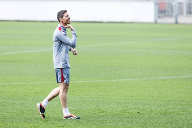UEFA Europa League: Abschlusstraining Bayer 04 Leverkusen Xabi Alonso (Trainer Bayer 04 Leverkusen) UEFA Europa League: Abschlusstraining Bayer 04 Leverkusen; Leverkusen, Ulrich-Haberland-Stadion am 08.052024 Copyright: xBEAUTIFULxSPORTS Wunderlx