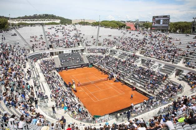 International Tennis match - Internazionali BNL d Italia Central Court of Internazionali Bnl d Italia, masters 1000 tournament in Rome during Internazionali BNL d Italia, International Tennis match in Rome, Italy, May 08 2024 Rome Italy  Copyright: xIPAxSport ABACAx