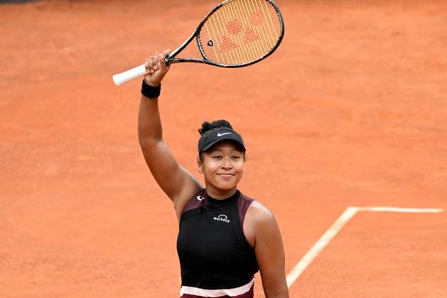 Naomi Osaka of United States of America waves the crowd at the end of the match against Clara Burel of France at the Internazionali BNL d Italia 2024 tennis tournament at Foro Italico in Rome, Italy on May 8, 2024. Naomi Osaka defeated Clara Burel 7-6, 6-1. antoniettaxbaldassarre