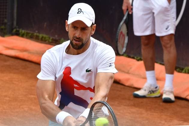 Internazionali di Tennis Roma 2024 8 Maggio 2024 Nella foto: Novak Djokovic  Copyright: xAndreaxRosito IPAxSportx xipa-agx xx IPA_45870099 IPA_Agency_IPA45870099