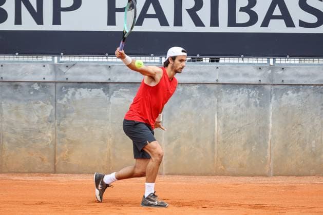 International Tennis match - Internazionali BNL d Italia Lorenzo Musetti during Internazionali BNL d Italia, International Tennis match in Rome, Italy, May 08 2024 Rome Italy  Copyright: xIPAxSport ABACAx