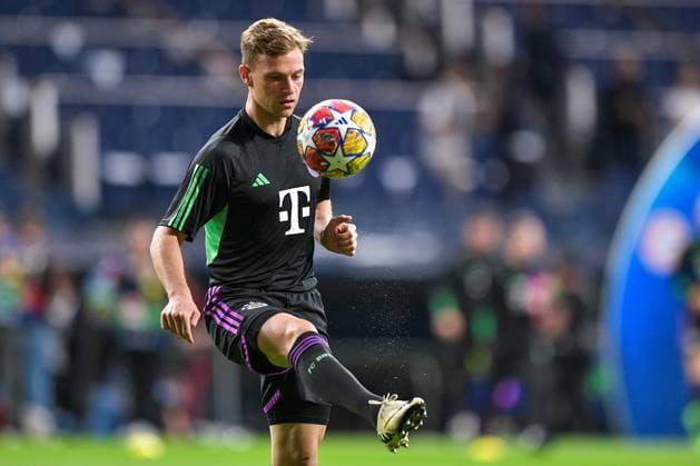 2024-05-08 Real Madrid v FC Bayern Munchen - Semi-final Second Leg - UEFA Champions League 2023 24 MADRID, SPAIN - MAY 8: Joshua Kimmich of FC Bayern Munchen prior to the Semi-final Second Leg - UEFA Champions League 2023 24 match between Real Madrid and FC Bayern Munchen at Estadio Santiago Bernabeu on May 8, 2024 in Madrid, Spain. (Photo by Pablo Morano BSR Agency) Madrid Spain Content not available for redistribution in The Netherlands directly or indirectly through any third parties. Copyright: xBSRxAgencyx