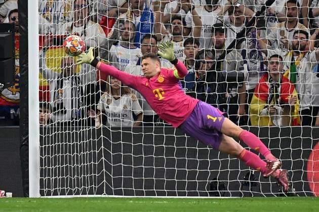 Sport Bilder des Tages Madrid, Estadio Santiago Bernabeu, 08.05.24, GER, Herren, UEFA Champions League, Saison 2023-2024, Halbfinale, Real Madrid CF - FC Bayern Muenchen Bild: Torwart Manuel NEUER (Muenchen) Only for editorial use! UEFA regulations prohibit any use of photographs as image sequences and or quasi-video. Spanien