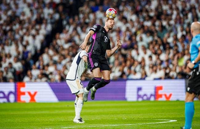 Konrad Laimer 27 (FC Bayern Muenchen), Real Madrid vs. FC Bayern Muenchen, Fussball, Champions League, Halbfinale, 08.05.2024 Madrid Madrid Spanien