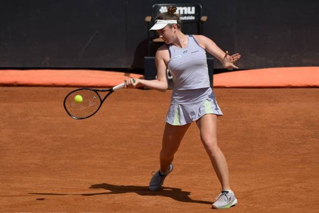 International Tennis match - Internazionali BNL d Italia Linda Noskova (CZE) during the first round against Lucrezia Stefanini (ITA) of the ATP, Tennis Herren Master 1000 Internazionali BNL D Italia tournament at Foro Italico on May 9, 2024 Fabrizio Corradetti LiveMedia Rome Italy  Copyright: xIPAxSport ABACAx