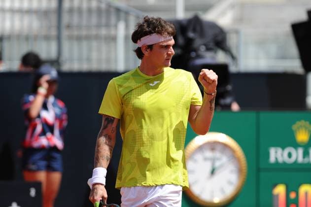 Foto IPP Cavaliere Emiliano. Roma 09 05 2024. Tennis Internazionali d Italia 2024. Nella foto: il brasiliano Thiago Seyboth Wild. Italy Photo Press - World Copyright italy ITALY  Copyright: xR4924_italyphotopressx