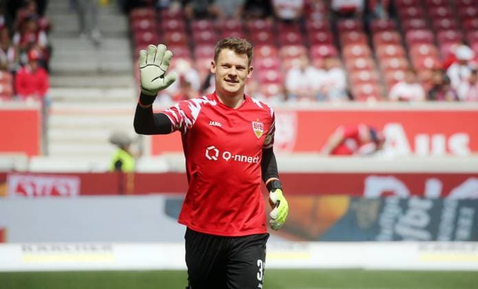 04.05.24 VfB Stuttgart - FC Bayern München Deutschland, Stuttgart, 04.05.2024, Fussball, Bundesliga, VfB Stuttgart - FC Bayern München: Alexander Nübel (VfB Stuttgart).