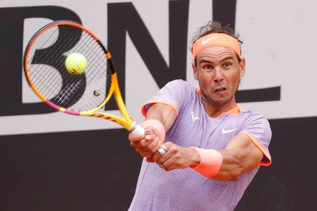 Internazionali BNL D Italia 2024 - Day Four Rafael Nadal (ESP) is playing in the first round match against Zizou Bergs (BEL) on Day Four of the Internazionali BNL D Italia at Foro Italico in Rome, Italy, on May 9, 2024. Rome Lazio Italy  Copyright: xCiroxDexLucax originalFilename:deluca-internaz240509_npUoE.jpg