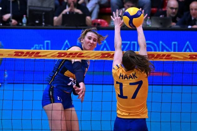Actions game and players images between Italian Senior Women s national team, Nationalteam and Swedish Senior Women s National Team in the VOLLEYBALL - FRIENDLY MATCH - Test Match at PalaBancaSport di Piacenza - May 9, 2024 during Test Match - Italy Women vs Sweden, Volleyball Test Match in Piacenza, Italy, May 09 2024  Copyright: xDuilioxDellaxLibera IPAxSportx x xx IPA_45904743 IPA_Agency_IPA45904743