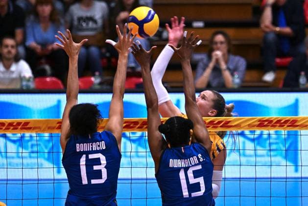 Actions game and players images between Italian Senior Women s national team, Nationalteam and Swedish Senior Women s National Team in the VOLLEYBALL - FRIENDLY MATCH - Test Match at PalaBancaSport di Piacenza - May 9, 2024 during Test Match - Italy Women vs Sweden, Volleyball Test Match in Piacenza, Italy, May 09 2024  Copyright: xDuilioxDellaxLibera IPAxSportx x xx IPA_45904761 IPA_Agency_IPA45904761