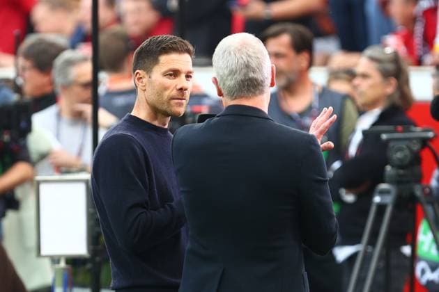 Bayer 04 Leverkusen vs. AS Roma, Fussball, Europa League, Halbfinale, Rueckspiel, 09.05.2024 Cheftrainer Xabi Alonso (Bayer 04 Leverkusen) Leverkusen NRW Deutschland