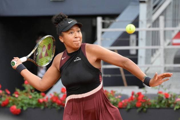 International Tennis match - Internazionali BNL d Italia Naomi Osaka (JPN) during the first round against Marta Kostyuk (UKR) of the WTA, Tennis Damen Master 1000 Internazionali BNL D Italia tournament at Foro Italico on May 9, 2024 Fabrizio Corradetti LiveMedia Rome Italy  Copyright: xIPAxSport ABACAx