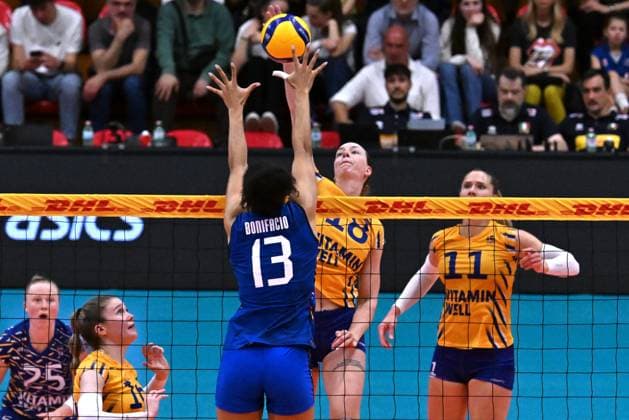 Actions game and players images between Italian Senior Women s national team, Nationalteam and Swedish Senior Women s National Team in the VOLLEYBALL - FRIENDLY MATCH - Test Match at PalaBancaSport di Piacenza - May 9, 2024 during Test Match - Italy Women vs Sweden, Volleyball Test Match in Piacenza, Italy, May 09 2024  Copyright: xDuilioxDellaxLibera IPAxSportx x xx IPA_45904811 IPA_Agency_IPA45904811