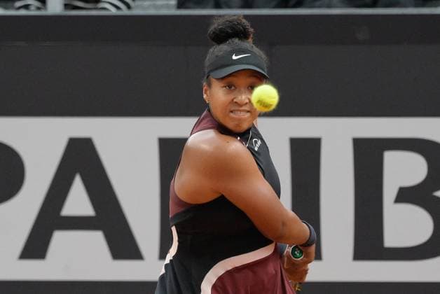 International Tennis match - Internazionali BNL d Italia Naomi Osaka (JPN) during the first round against Marta Kostyuk (UKR) of the WTA, Tennis Damen Master 1000 Internazionali BNL D Italia tournament at Foro Italico on May 9, 2024 Fabrizio Corradetti LiveMedia Rome Italy  Copyright: xIPAxSport ABACAx