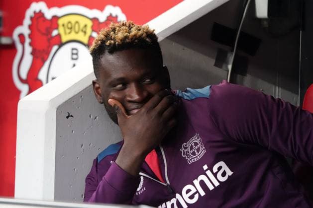 Fussball, UEFA Europa League 2023 2024, Bayer 04 Leverkusen- AS Roma 09.05.2024, Bayarena Leverkusen, victor boniface , Bayer 04 leverkusen, Aktion, Einzelbild