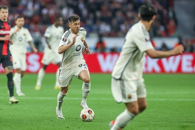 09.05.2024, Fussball, Saison 2023 2024, Europa League, Halbfinale, Bayer Leverkusen - AS Rom, Stephan El Shaarawy (AS Roma) Leverkusen BayArena NRW Deutschland xRHR-FOTO TRx Copyright: TimxRehbein RHR-FOTOx RHR-FOTO TR