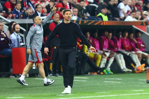 Bayer 04 Leverkusen vs. AS Roma, Fussball, Europa League, Halbfinale, Rueckspiel, 09.05.2024 Cheftrainer Xabi Alonso (Bayer 04 Leverkusen) Leverkusen NRW Deutschland