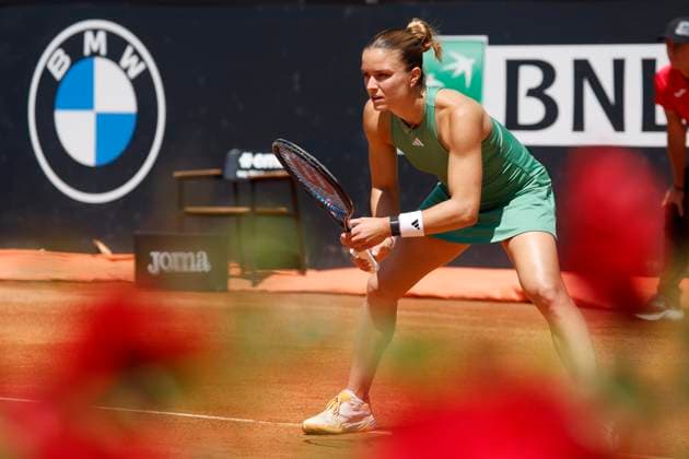 May 10, 2024, Rome, ITALY: Maria Sakkari of Greece in action during her women s singles 2nd round match against Varvara Gracheva of France (not pictured) at the Italian Open tennis tournament in Rome, Italy, 10 May 2024 ANSA FABIO FRUSTACI Italian Open tennis tournament  - ZUMAa110 20240510_zaf_a110_030 Copyright: xFabioxFrustacix