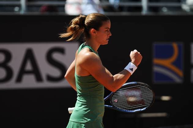 Foto IPP Cavaliere Emiliano. Roma 10 05 2024. Tennis Internazionali d Italia 2024. Nella foto: Maria Sakkari. Italy Photo Press - World Copyright italy ITALY  Copyright: xR4924_italyphotopressx