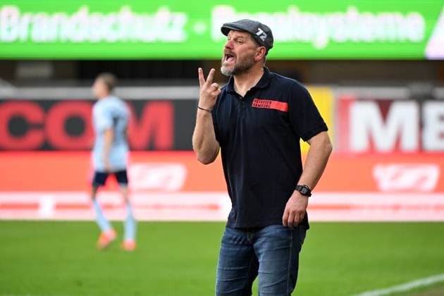 Paderborn, Home Deluxe Arena, 10.05.24, GER, Herren, 2.Bundesliga, Saison 2023-2024, SC Paderborn 07 - Hamburger SV Bild: Trainer Steffen BAUMGART (Hamburg) Only for editorial use! DFL regulations prohibit any use of photographs as image sequences and or quasi-video. NRW Deutschland