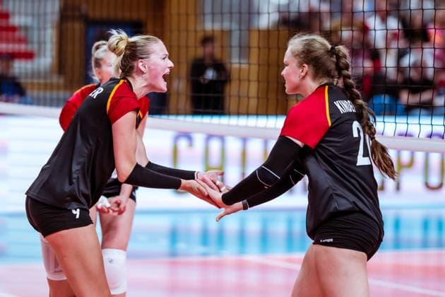 DVV Länderspiel Deutschland - Rumänien, 10.05.2024 DVV Länderspiel Deutschland - Rumänien; 10.05.2024 Copyright: xBEAUTIFULxSPORTS NicolxMarschallx