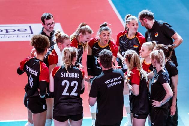 DVV Länderspiel Deutschland - Rumänien, 10.05.2024 DVV Länderspiel Deutschland - Rumänien; 10.05.2024 Copyright: xBEAUTIFULxSPORTS NicolxMarschallx