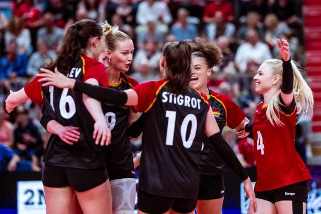 DVV Länderspiel Deutschland - Rumänien, 10.05.2024 DVV Länderspiel Deutschland - Rumänien; 10.05.2024 Copyright: xBEAUTIFULxSPORTS NicolxMarschallx