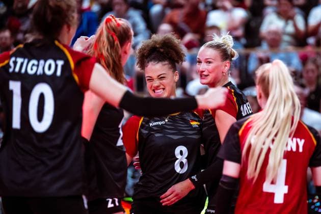 DVV Länderspiel Deutschland - Rumänien, 10.05.2024 DVV Länderspiel Deutschland - Rumänien; 10.05.2024 Copyright: xBEAUTIFULxSPORTS NicolxMarschallx