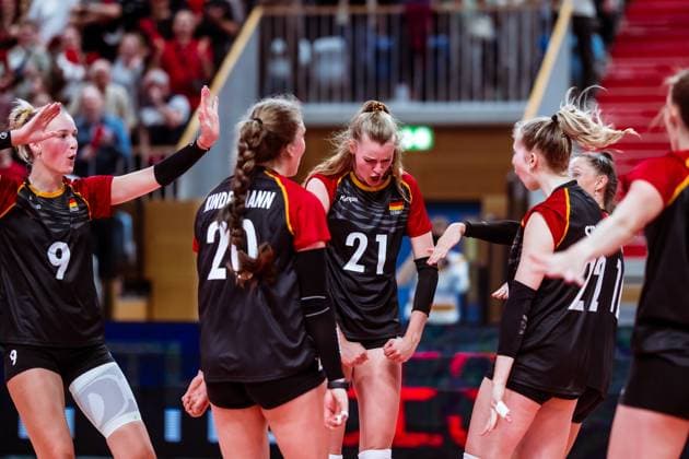 DVV Länderspiel Deutschland - Rumänien, 10.05.2024 DVV Länderspiel Deutschland - Rumänien; 10.05.2024 Copyright: xBEAUTIFULxSPORTS NicolxMarschallx